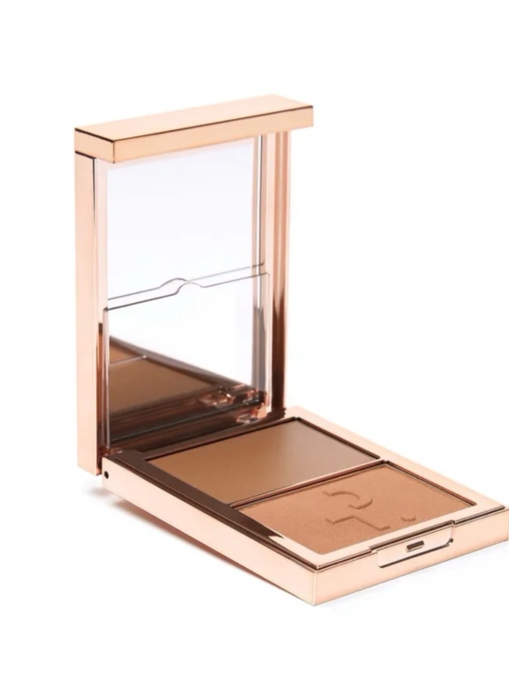 Patrick Ta Dual Bronzer Compact in Rose Gold with Warm Brown Shades